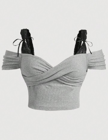 Top SHEIN CURVE, gri