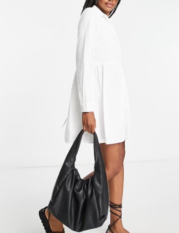 Rochie scurta ASOS, alb
