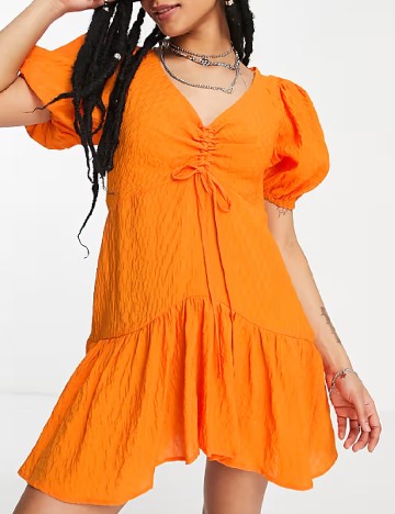 Rochie scurta Top Shop, portocaliu