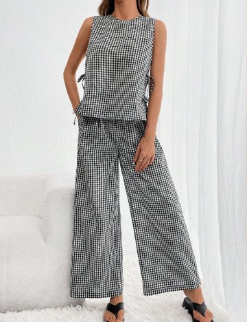 Compleu SHEIN, alb/negru