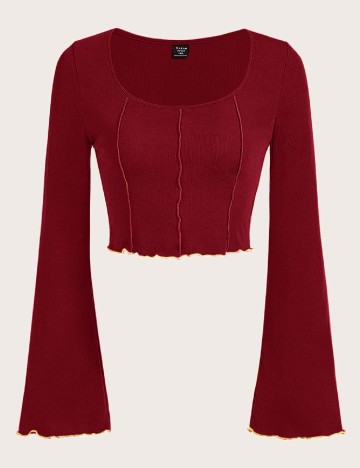 Top SHEIN CURVE, rosu