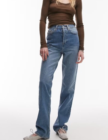 Blugi Top Shop, albastru