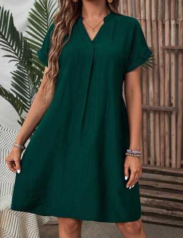 Rochie scurta Emery Rose, verde
