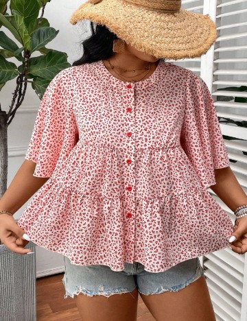 Bluza SHEIN CURVE, rosu