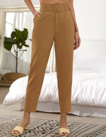 Pantaloni SHEIN, maro