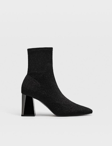 Botine Stradivarius, negru