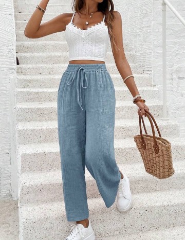 Pantaloni SHEIN, albastru