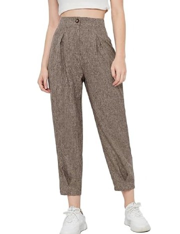 Pantaloni SHEIN, maro