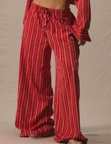 Pantaloni Musera, rosu