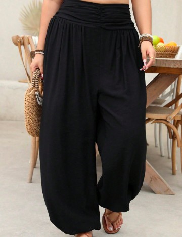 Pantaloni SHEIN CURVE, negru