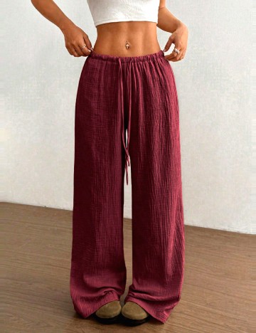 Pantaloni SHEIN, grena