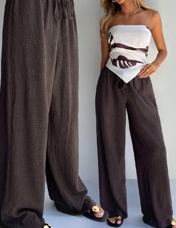 Pantaloni SHEIN, maro