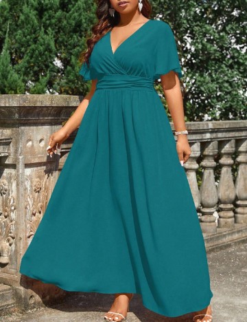 Rochie lunga SHEIN CURVE, albastru