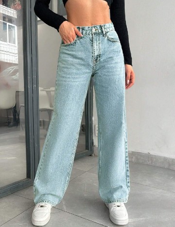 Blugi SHEIN, albastru deschis