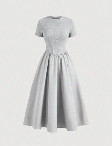 Rochie medie SHEIN, gri