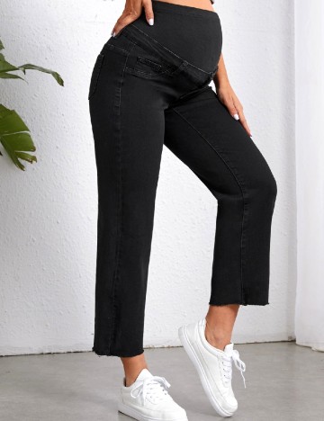 Blugi SHEIN Maternity, negru