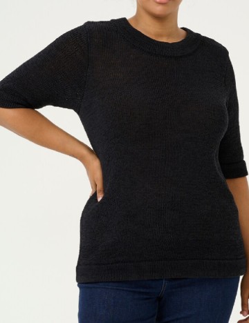 Bluza Kaffe Curve, negru