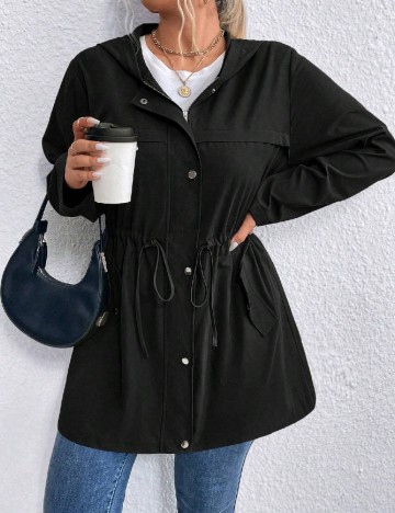 Jacheta SHEIN CURVE, negru