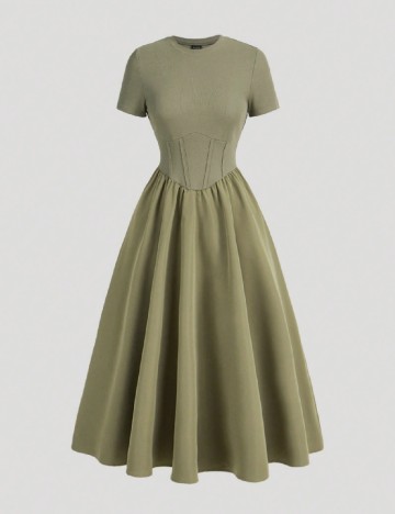 Rochie medie SHEIN, verde