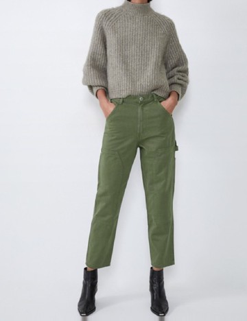 Pantaloni Zara, verde