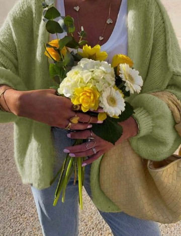 Cardigan SHEIN, verde