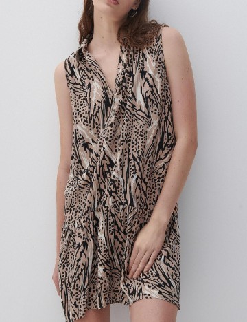 Rochie scurta Reserved, maro