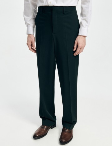 
						Pantaloni Reserved, verde inchis, 48