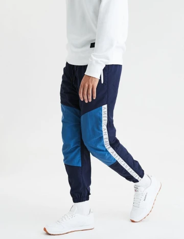 Pantaloni American Eagle, bleumarin Albastru