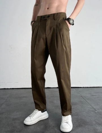 Pantaloni SHEIN, maro Maro