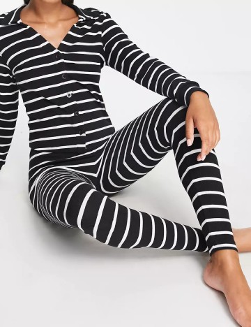 Bluza de pijama ASOS, negru