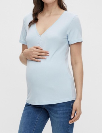 Tricou PIECES MATERNITY, bleu