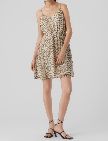 Rochie scurta Vero Moda, animal print