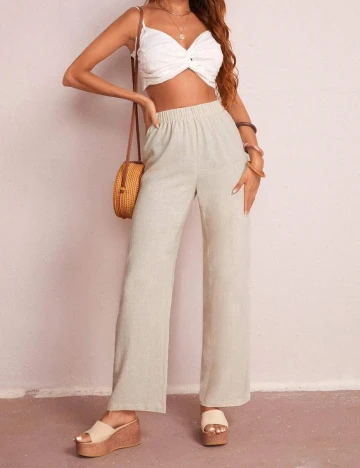 Pantaloni SHEIN, bej, S
