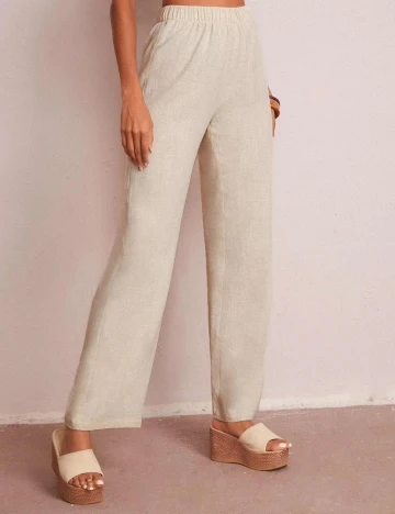 Pantaloni SHEIN, bej, S