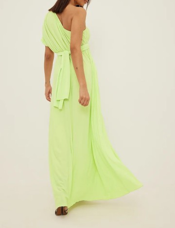 Rochie lunga NA-KD, verde neon, S