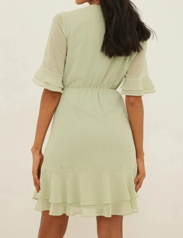 Rochie scurta NA-KD, verde, 40 Verde