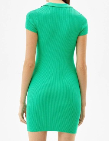 Rochie scurta Bershka, verde, S