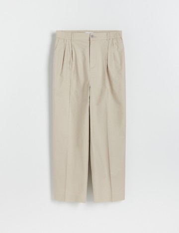 Pantaloni Reserved, crem, M