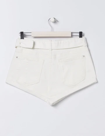 Pantaloni Scurti Sinsay, alb, 34 Alb