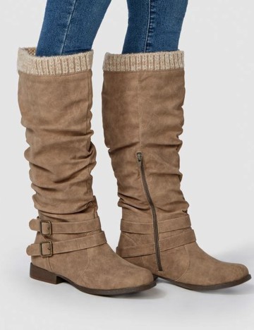 Cizme Justfab, maro