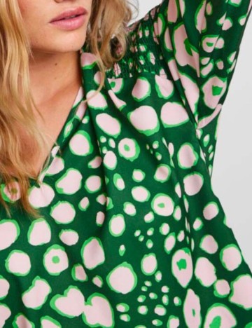 Bluza Pieces, verde, XS