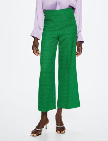 
						Pantaloni Mango, verde, 34