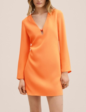 Rochie scurta Mango, portocaliu