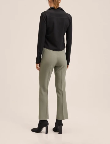 Pantaloni Mango, kaki Verde