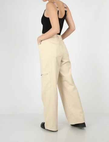 Pantaloni Vero Moda, crem Crem