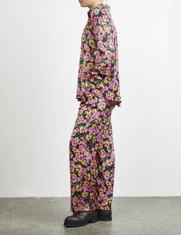 Pantaloni Ichi, floral Floral print