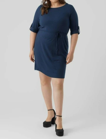 Rochie scurta Vero Moda Curve, bleumarin Albastru