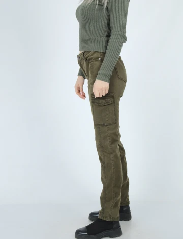 Pantaloni Comma, verde Verde