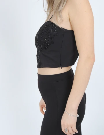 Top Vero Moda, negru Negru