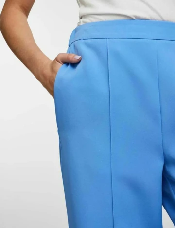 Pantaloni Pieces, albastru Albastru